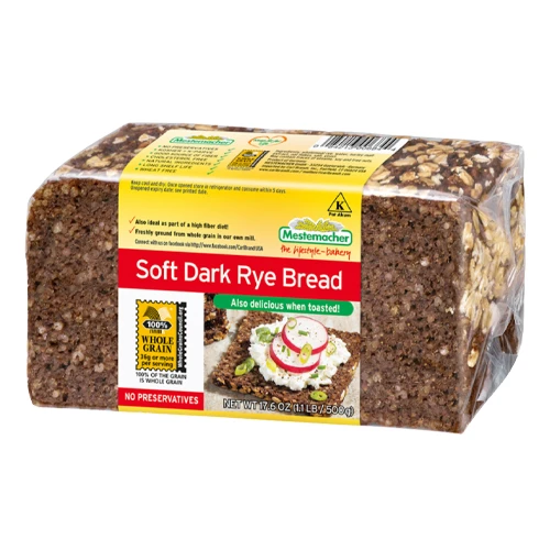 Mestemacher Soft Dark Rye Bread