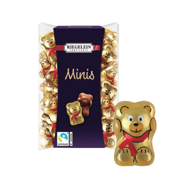 Riegelein Mini Solid Milk Chocolate Bears