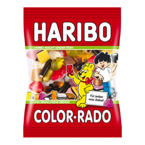 Haribo "Color Rado" Variety Pack Gummy and Licorice Candy - 175g - Made in Germany