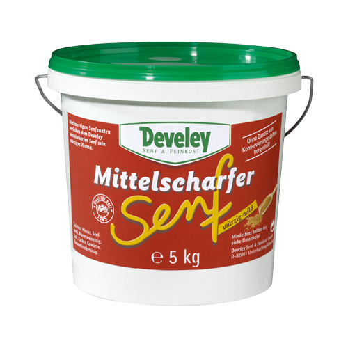 Develey Duesseldorf Mustard Medium Heat 11 lbs. Food Service