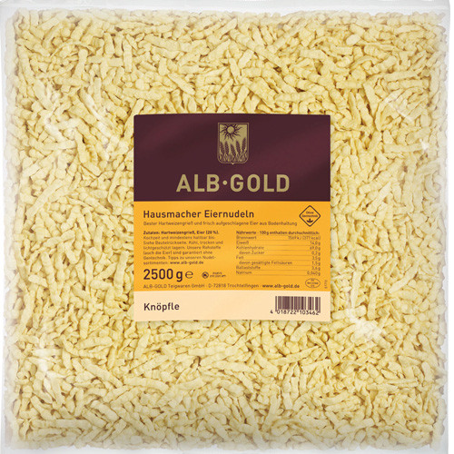 Alb Gold Knoepfle Spaetzle  Food Service Case of 4 (2.5 kg each)