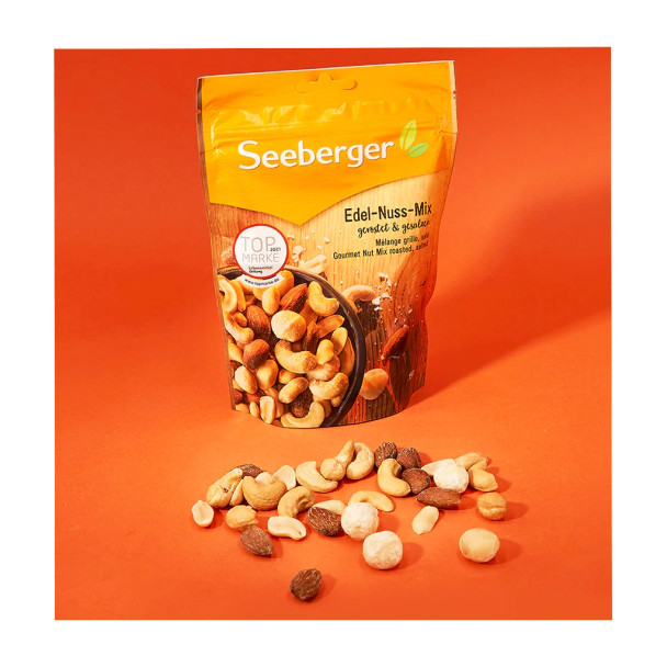 Seeberger Luxury Nut Mix, Roasted and Salted,  Natural Snacks, 150g (5.3oz)