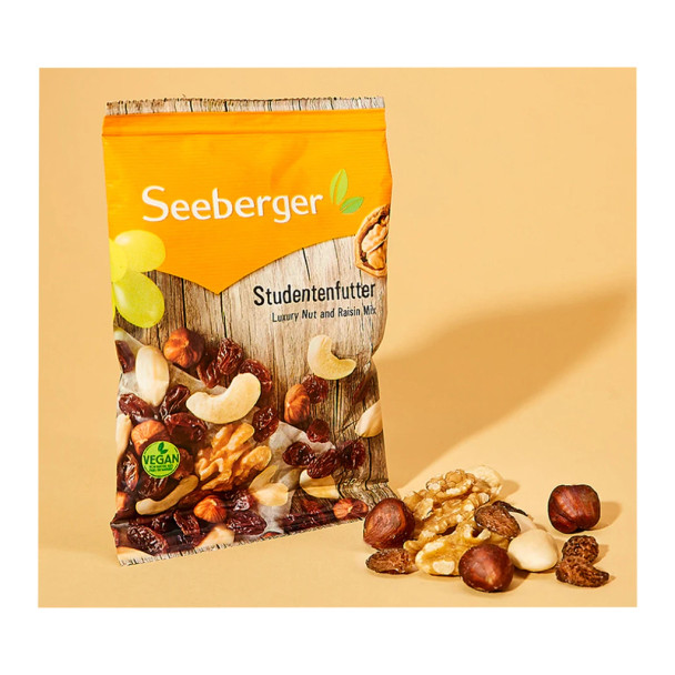 Seeberger "Studentenfutter"Luxury Nuts & Raisins, Natural Snacks, 150g (5.3oz)