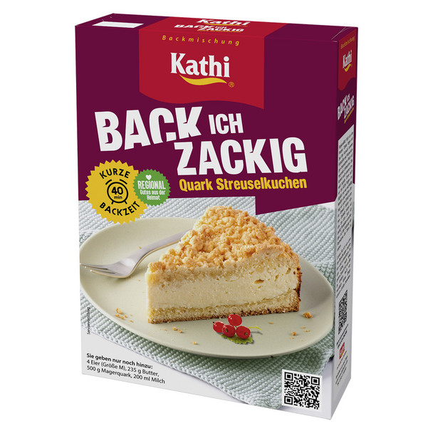 Kathi German Quark Cheese Crumble Cake Mix, 545g