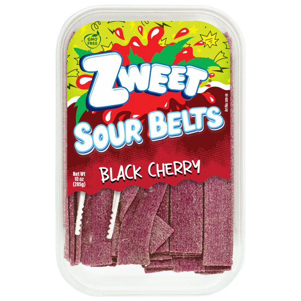 Zweet Black Cherry "Sour Belts" Fruit Strips
