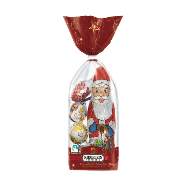 Riegelein Christmas Foiled Chocolate Figures in small Bag