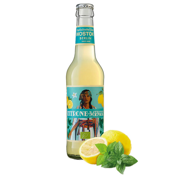 Wostok Organic Lemon Mint Berlin Craft Soda, 330ml