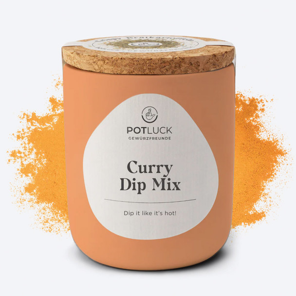 Potluck "Curry Dip Mix" Seasonings  in Ceramic Jar, 60g