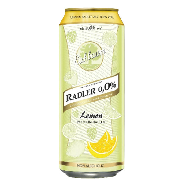 Eichbaum "Lemon Radler" Carbonated Beverage , Case of 24 x 500ml Cans