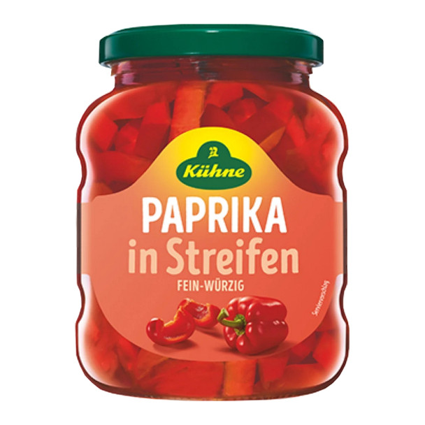 Kuehne Paprika in Streifen