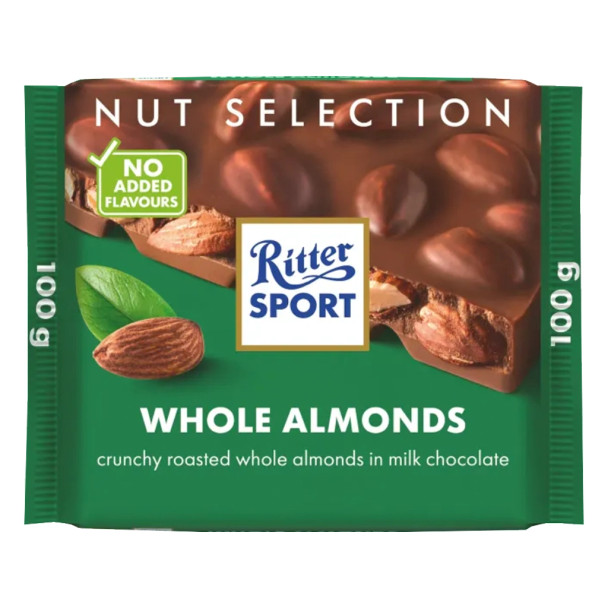 Ritter Milk Chocolate with Whole Almonds