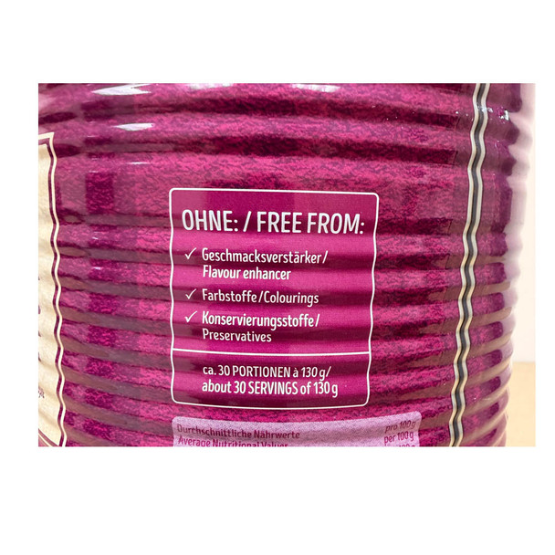 Kuehne German Red Cabbage 30-Portion Tin, 9 lbs
