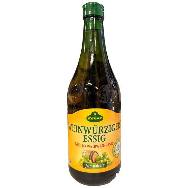 Kuehne "Weinwuerzig" White Wine Flavored Vinegar - 750ml.
