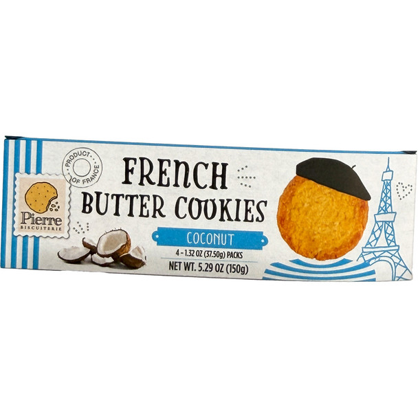 Pierre Biscuiterie French Coconut Buttter Cookies , 5.3 oz