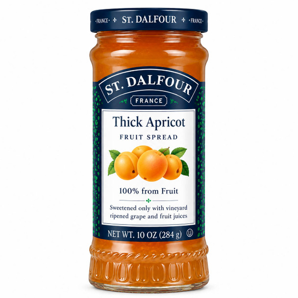 St. Dalfour Thick Apricot Fruit Spread, 10 oz.
