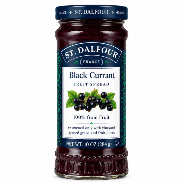 St. Dalfour Black Currant Fruit Spread, 10 oz.