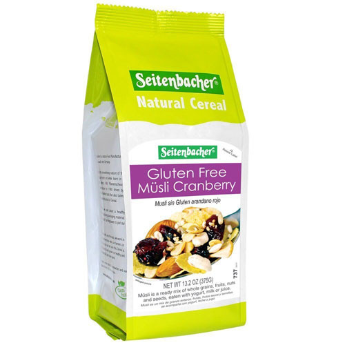 Seitenbacher Muesli Gluten Free with Cranberries, 13.2 oz.