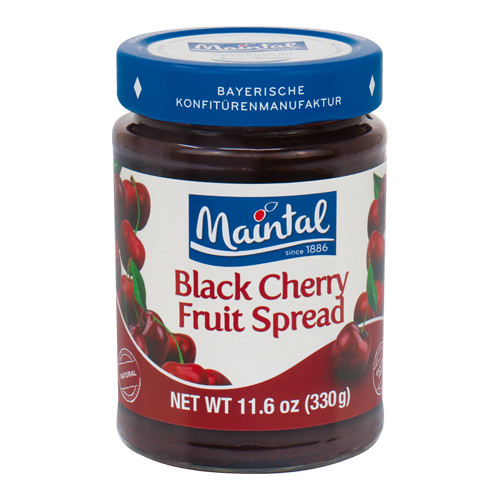 Maintal Bavarian Black Cherry Fruit Spread 12 oz