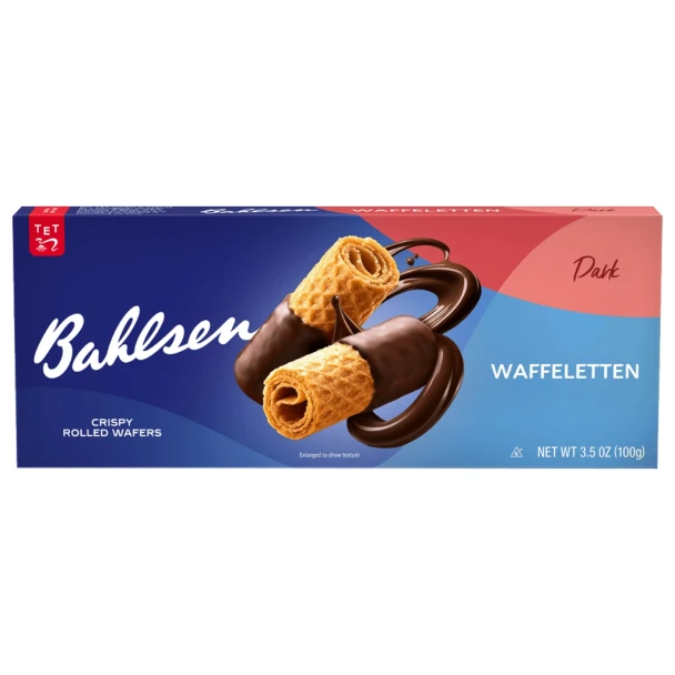 Bahlsen Chocolate Wafer Rolls Bittersweet (Waffeletten)
