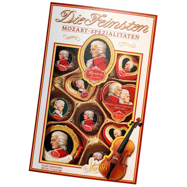 Reber "Die Feinsten" Specialty Mozart Truffles Assortment in Gift Box 7.7 oz