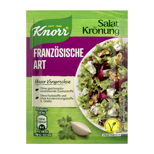 Knorr "Salatkroenung" French Style Salad Dressing Mix, 5 sachets