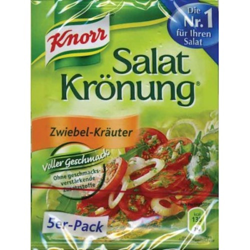 Knorr "Salatkroenung" Herbs with Onion Salad Dressing Mix, 5 sachets