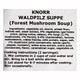 Knorr "Feinschmecker" Forest Mushroom Cream Soup, 2.0 oz