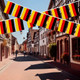 The Taste of Germany  Black, Red and Gold Pennants, all weather, 30 attached pennants