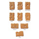 Hermann Traditional Spekulatius Windmill Cookies, Assorted Shapes, 14.1 oz