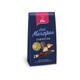 Viba Edel Marzipan Zartbitter 125 g dark blue German bag with premium almond marzipan minis coated in dark chocolate.