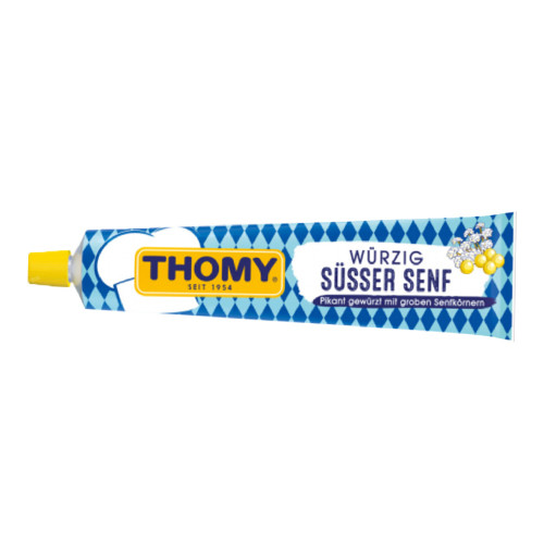 Thomy Bavarian Sweet Mustard in Squeezable Tube, 7.3 oz The Taste of
