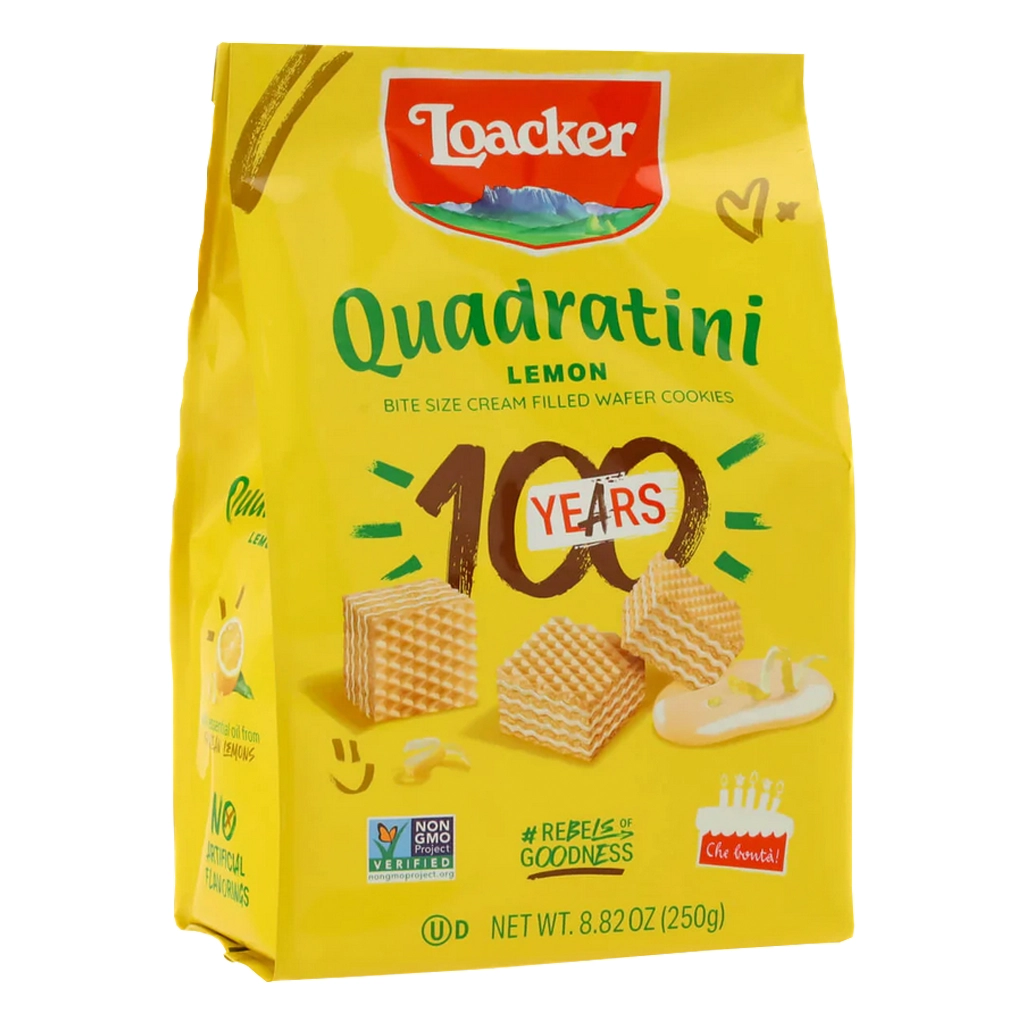 Loacker Lemon Wafer Cubes