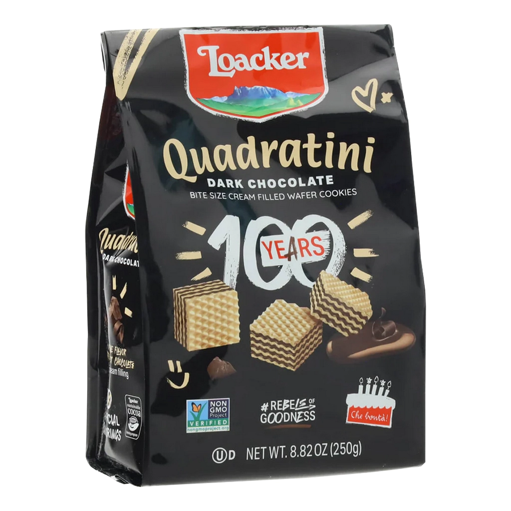 Loacker Dark Chocolate Wafer Cubes