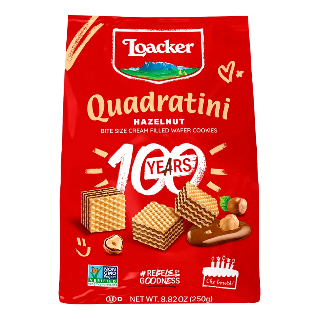Loacker Hazelnut Wafer Cubes