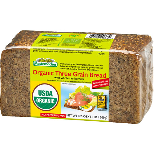 Organic Three Grain Bread