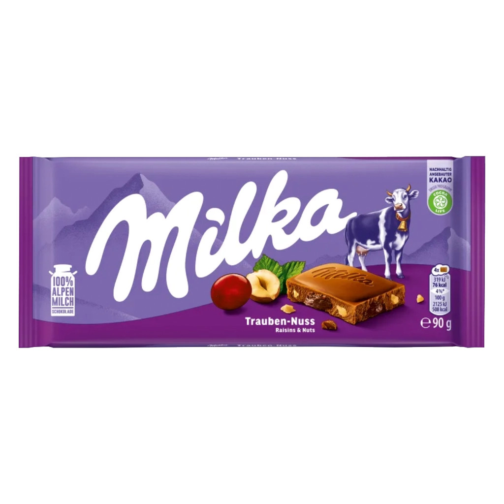 Milka Raisins & Nut Chocolate Bar