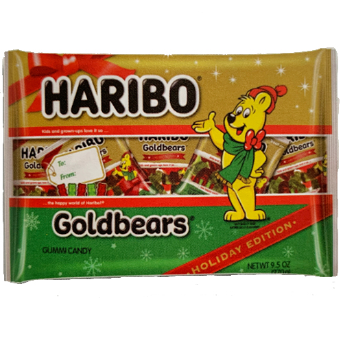Haribo Christmas Gummy Bears Stocking Stuffers, 20 Treat Size Bags 9.5 oz.