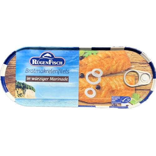 Fried mackerel fillets in vinaigrette