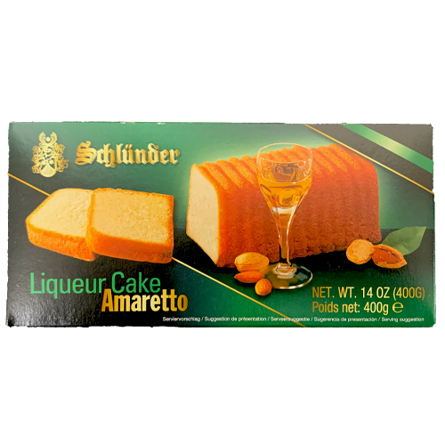 Schluender Amaretto Liqueur Cake 14 oz.