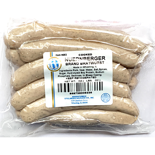 Stiglmeier Nuernberger-style Bratwurst,  1 lbs.