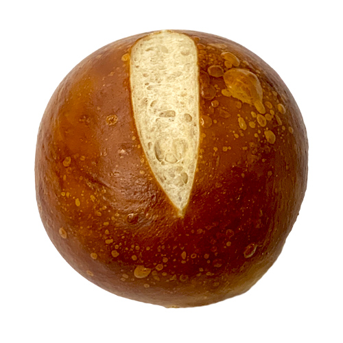 The Taste of Germany Pretzel Hamburger Buns, round, 5 oz, 10 pc. handmade, frozen