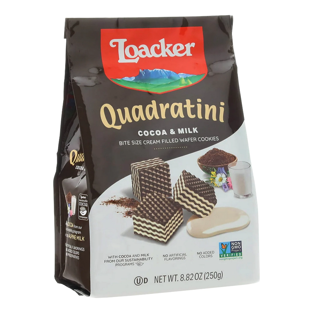 Loacker Cocoa and Milk Cream Wafer