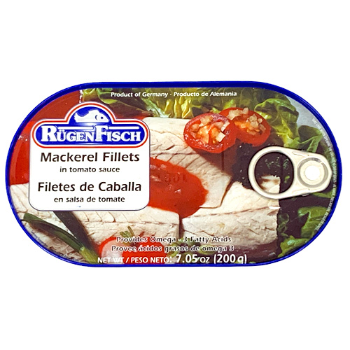 Ruegenfisch mackerel fillets in tomato sauce