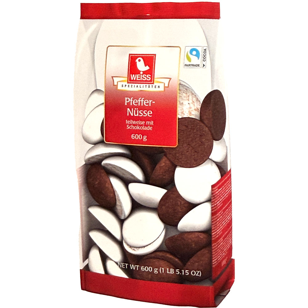 Weiss Assorted Chocolate and Glazed Pfeffernuesse in Bag, 21 oz (600g)