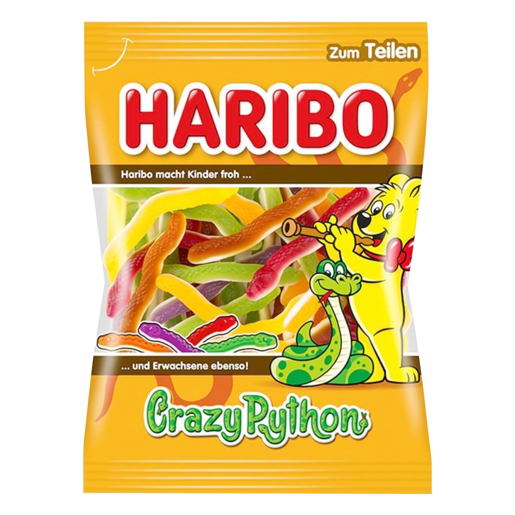 Haribo Crazy Phyton Gummy and Marshmallow Candy
