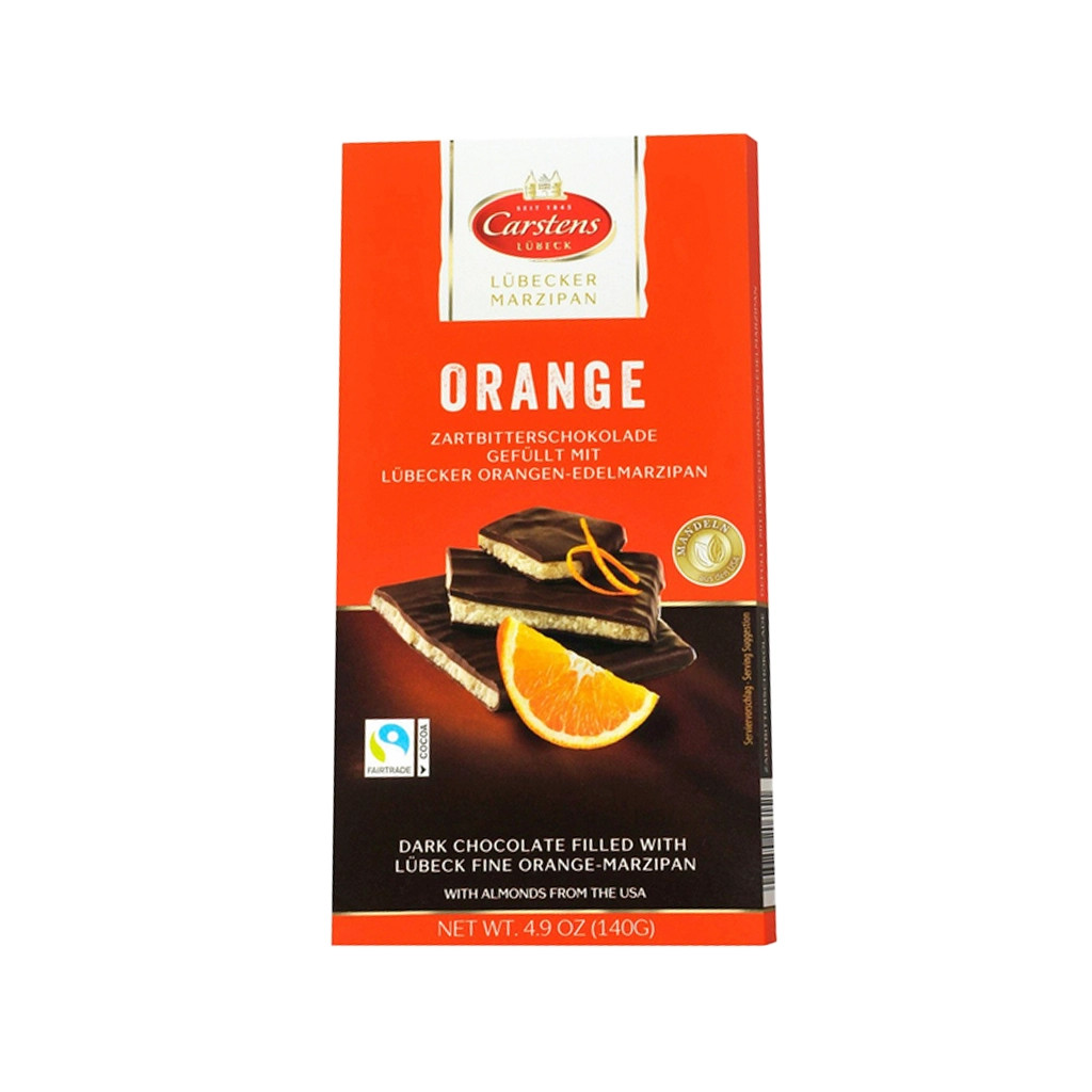 Carstens Marzipan Bars with Dark Chocolate and Orange