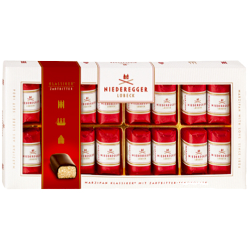 Niederegger "Classics" Dark Chocolate Marzipan Pralines in Gift Pack, 16 pc., 7 oz