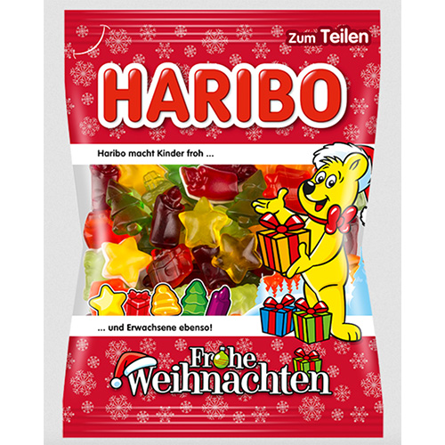 Haribo "Frohe Weihnachten" Marshmallows & Gummies, 7 oz