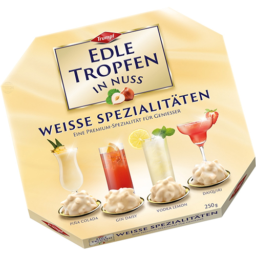 Trumpf "White Specialty Cocktails" Brandy Hazelnut Praline Assortment, 100g
