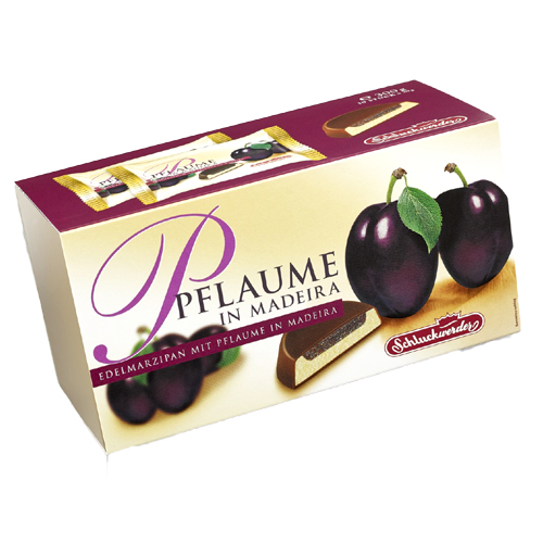 Carstens "Plum in Madeira" Chocolate Covered Marzipan Medallions, 7.4 oz